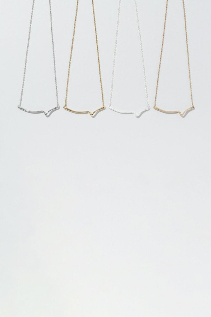 ドローイング メタル ライン ネックレス