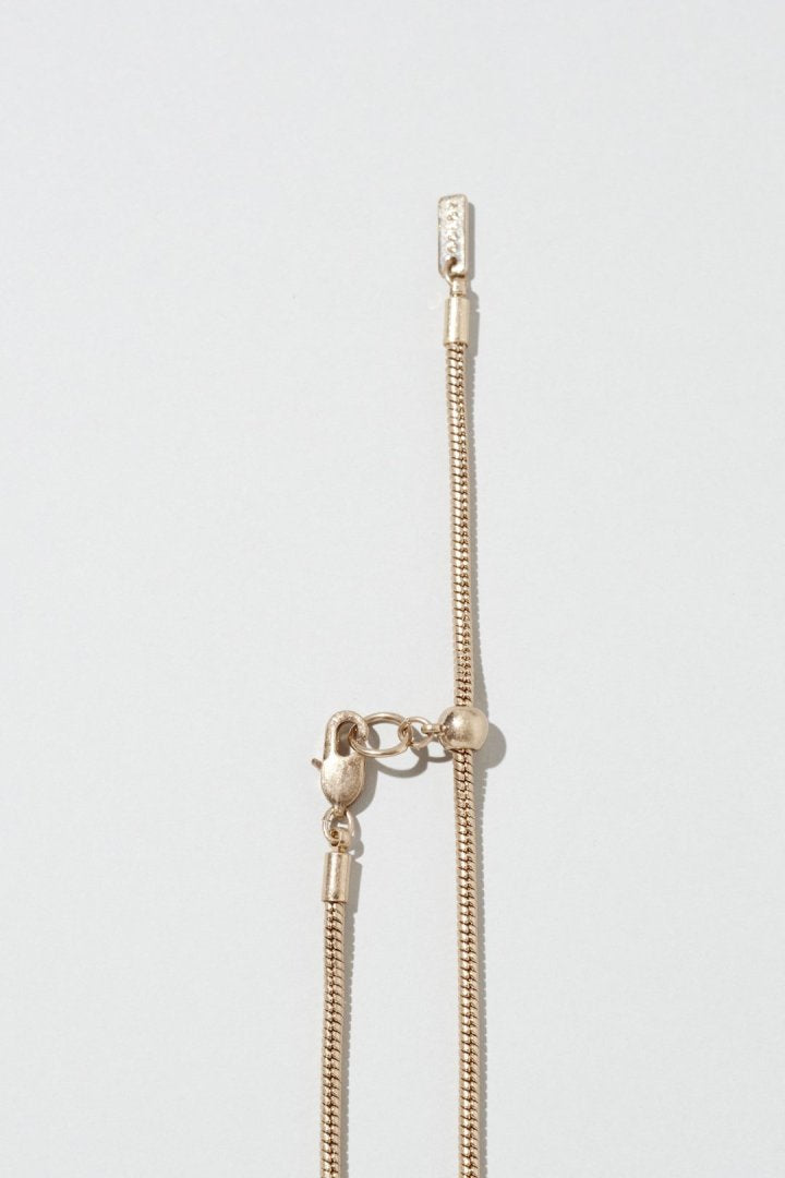 ドット ハート メタル ネックレス