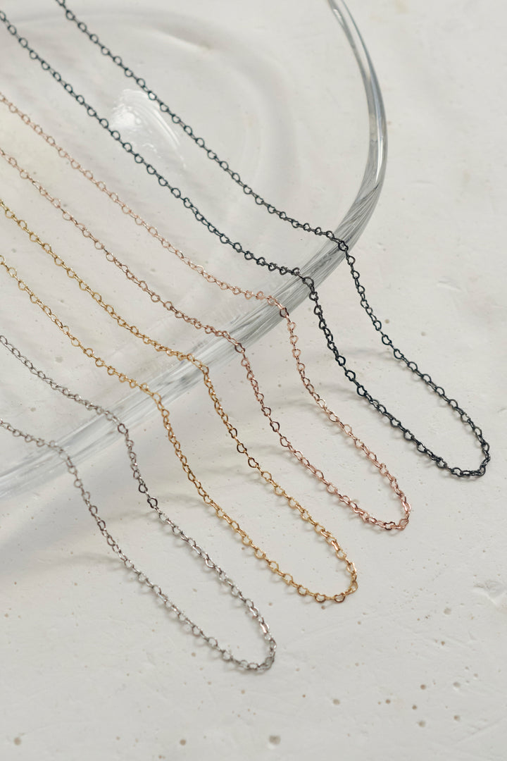 ミニマム ハート チェーン ネックレス