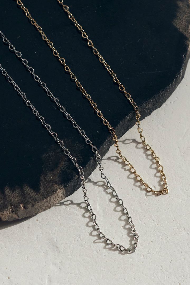 ミニマム ハート チェーン ネックレス