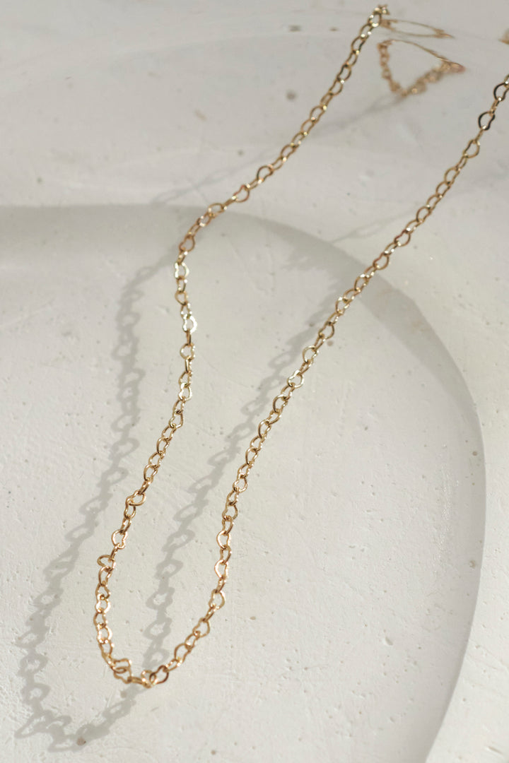 ミニマム ハート チェーン ネックレス