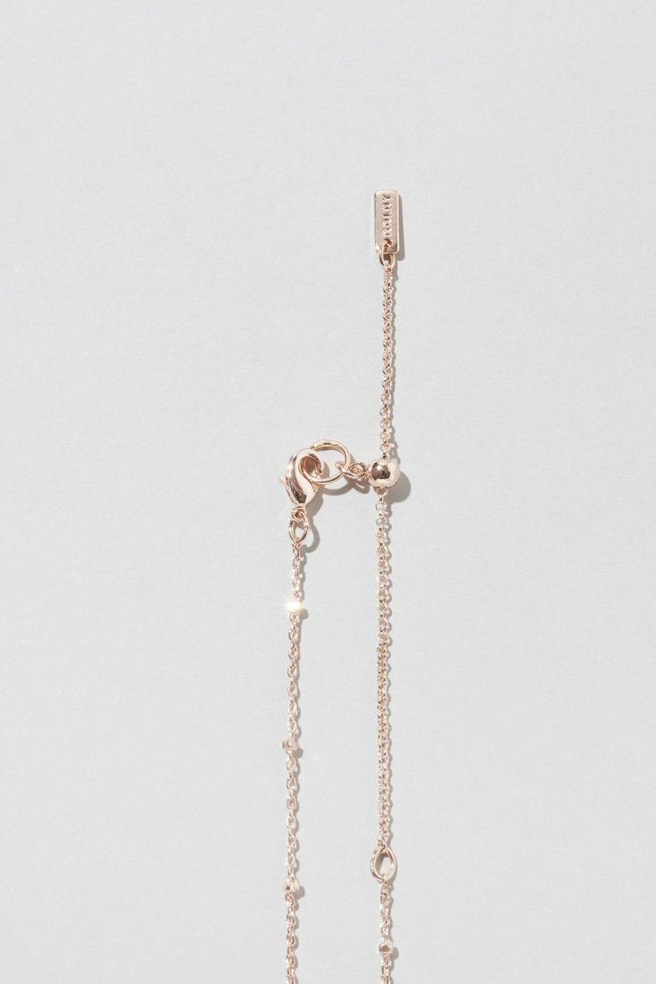 マンテル × パール スリム チェーン ネックレス