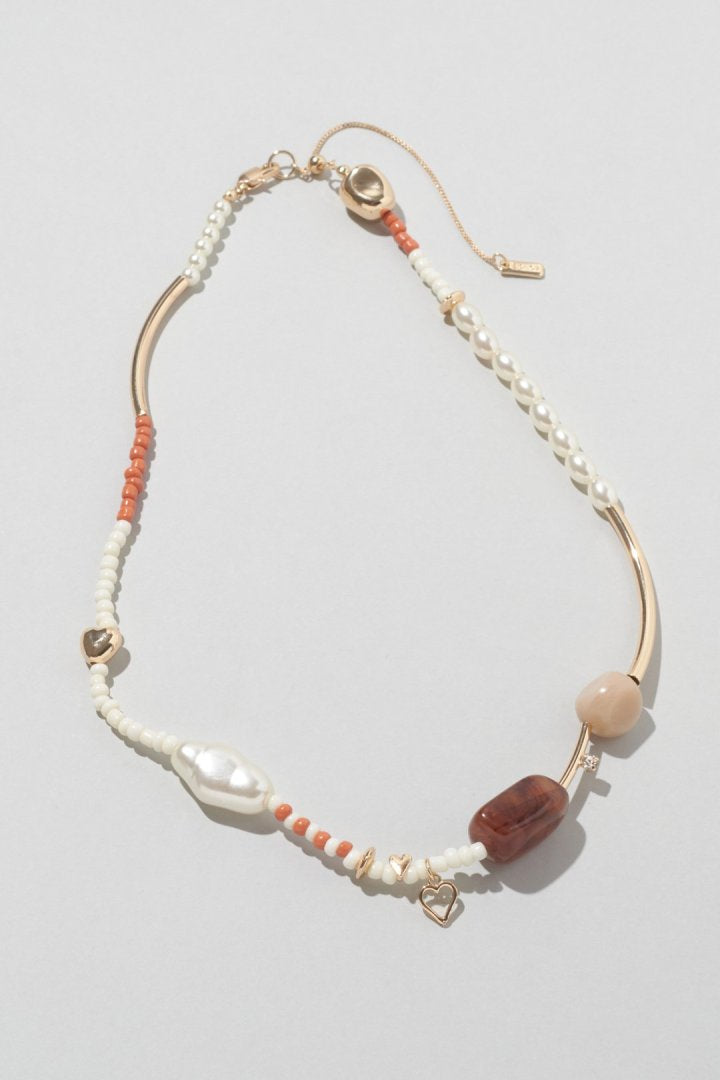 アソートメント カラー ビーズ ネックレス