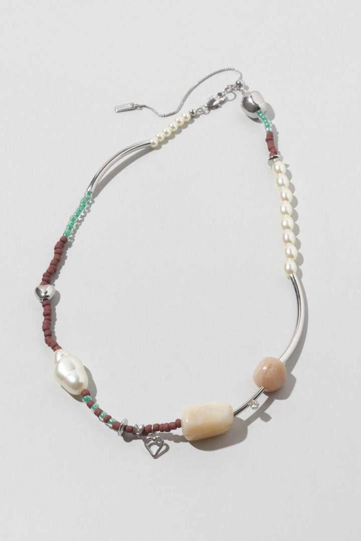 アソートメント カラー ビーズ ネックレス