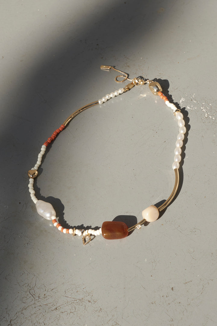 アソートメント カラー ビーズ ネックレス