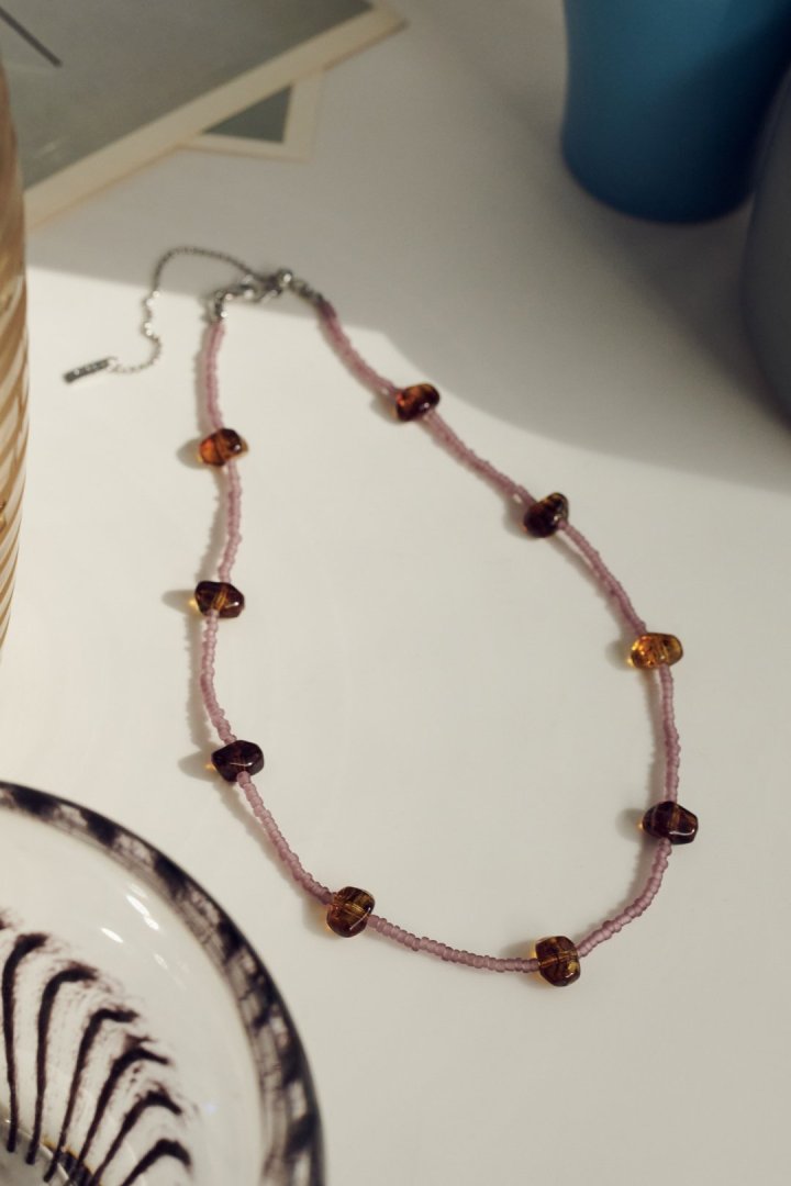 アソートメント バイカラー ビーズ チョーカー