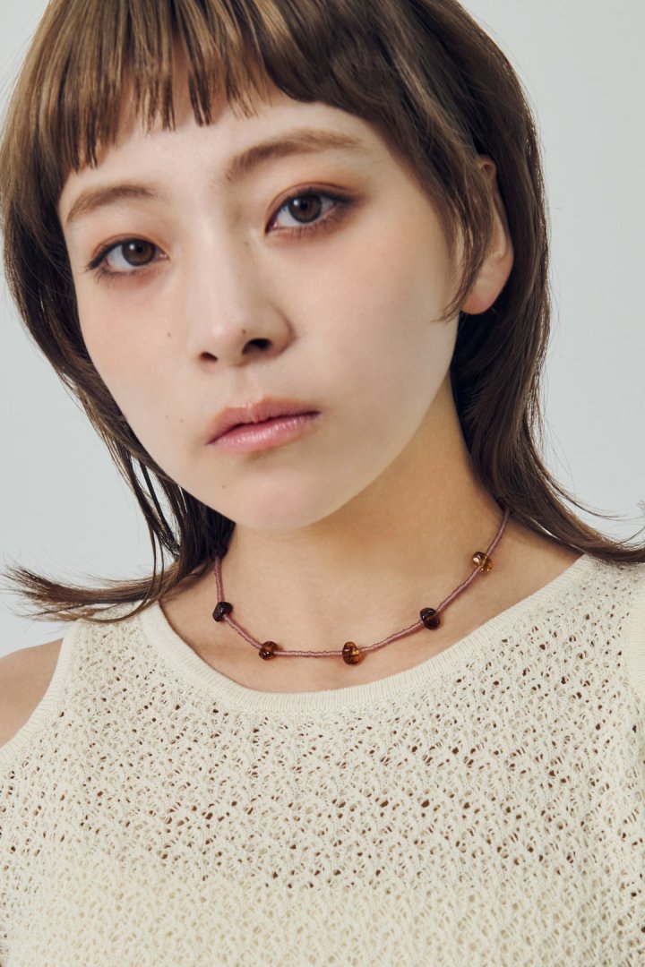 アソートメント バイカラー ビーズ チョーカー