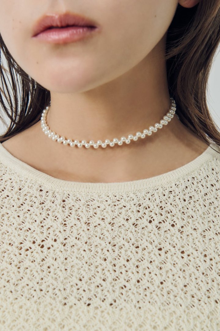 ツイスト バブル ライン ネックカフ