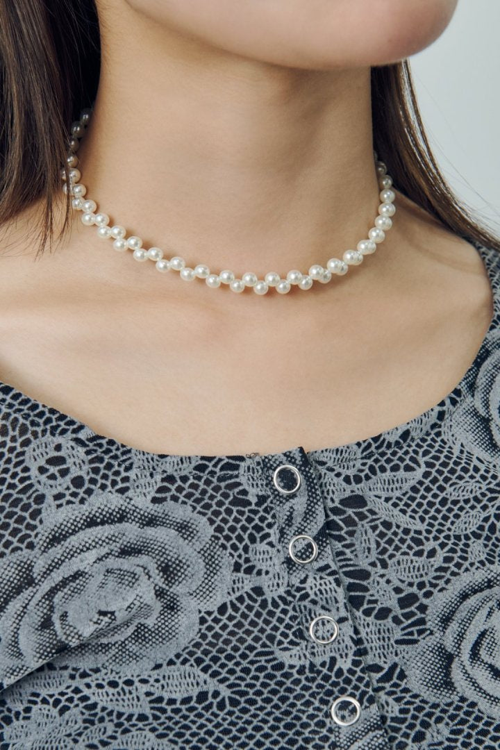 ツイスト バブル ライン ネックカフ