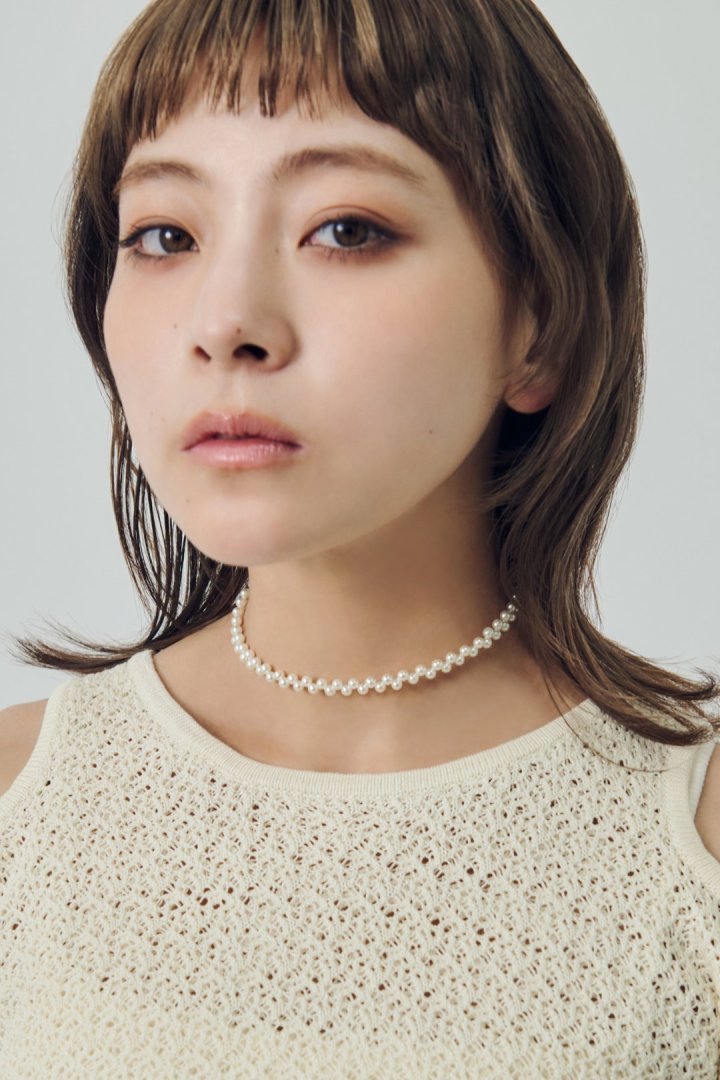 ツイスト バブル ライン ネックカフ