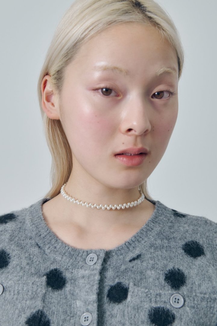 ツイスト バブル ライン ネックカフ