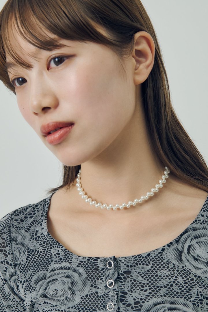 ツイスト バブル ライン ネックカフ