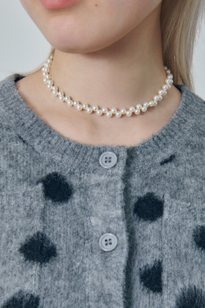 ツイスト バブル ライン ネックレス