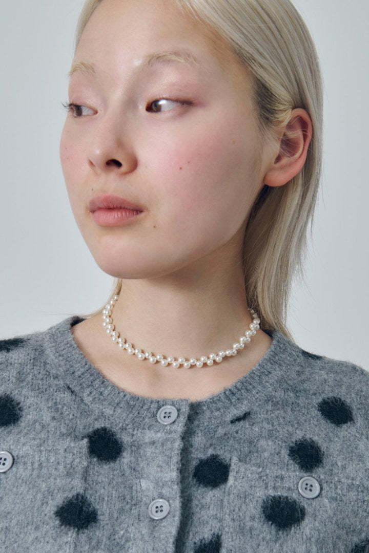 ツイスト バブル ライン ネックレス