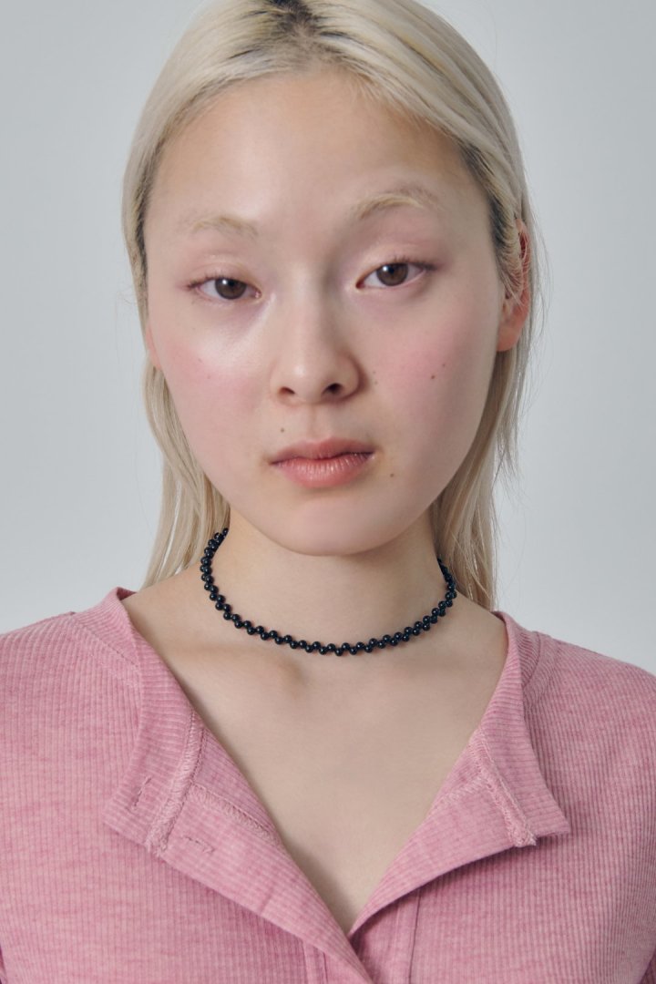 ツイスト バブル ライン ネックレス