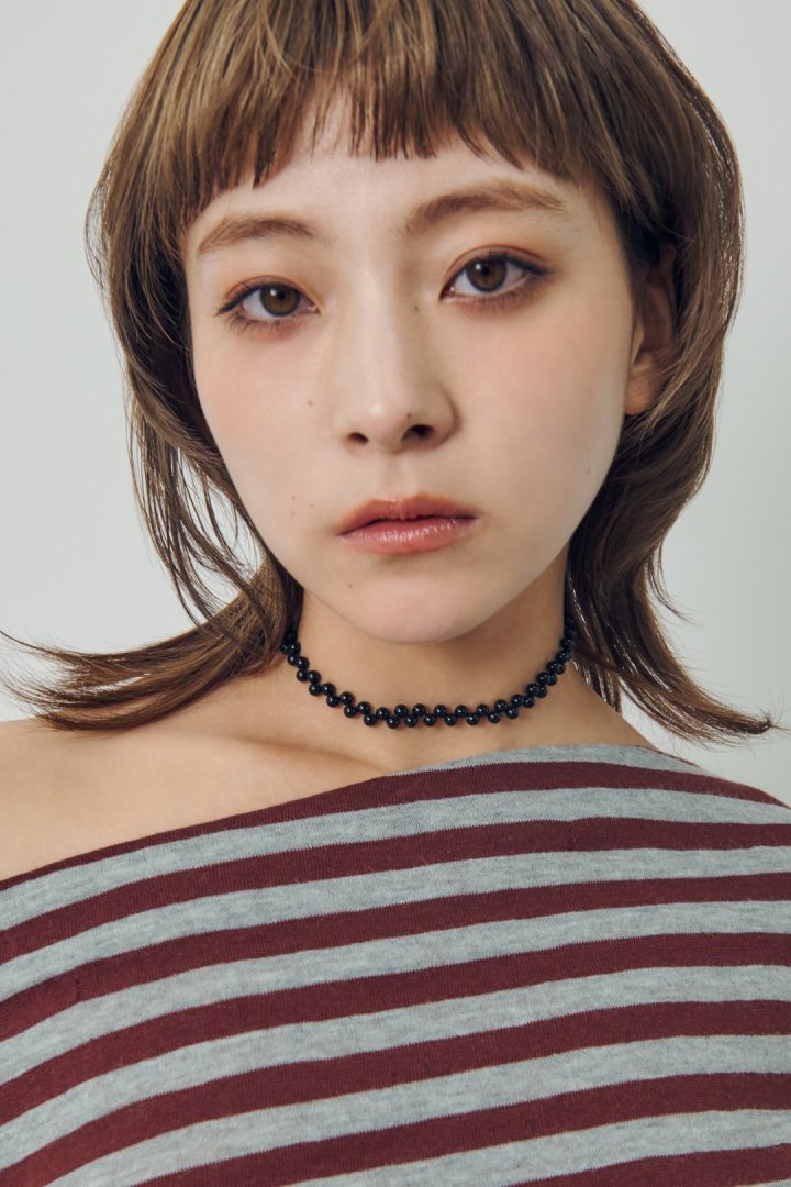 ツイスト バブル ライン ネックレス