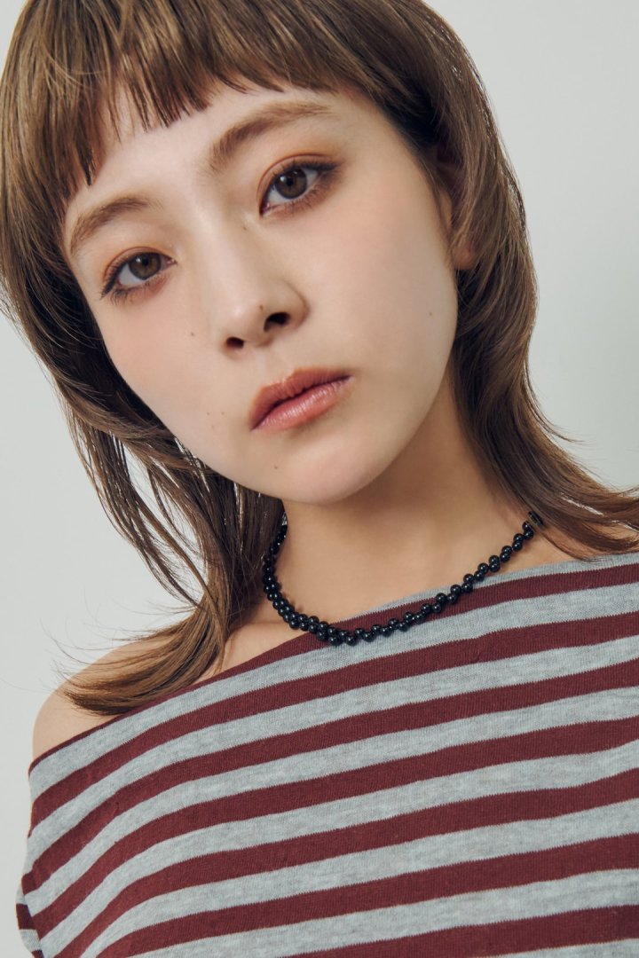 ツイスト バブル ライン ネックレス