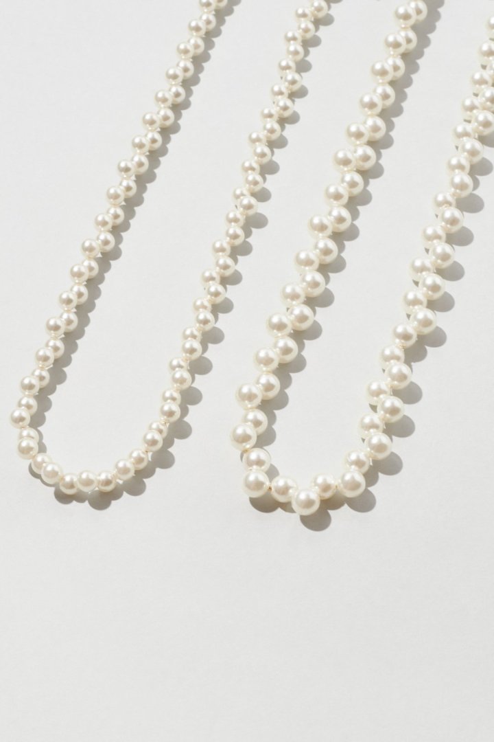 ツイスト バブル ライン ネックレス