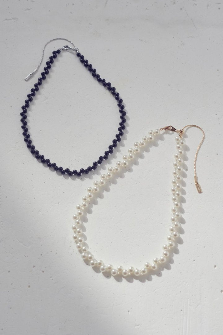 ツイスト バブル ライン ネックレス