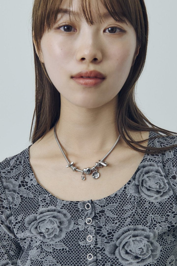 ミックス モチーフ スネーク チェーン ネックレス – GOLDY Onlinestore