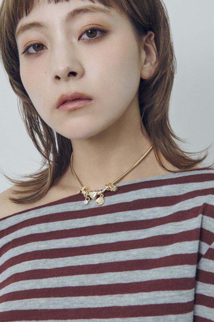 ミックス モチーフ スネーク チェーン ネックレス – GOLDY Onlinestore