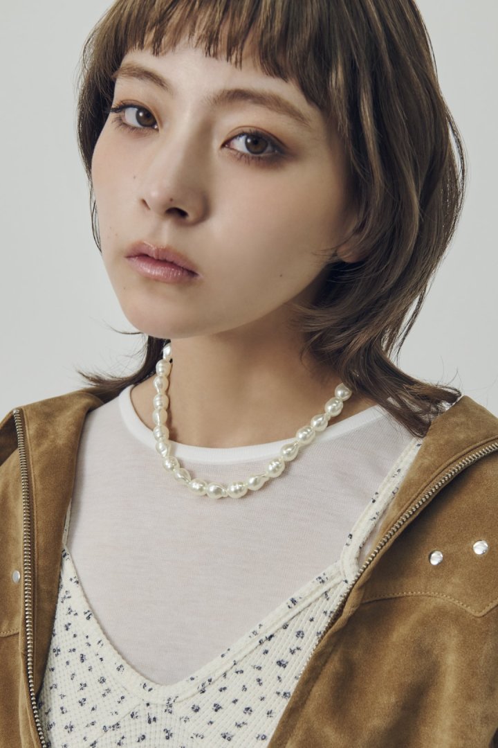 アンイーヴン パール ネックレス