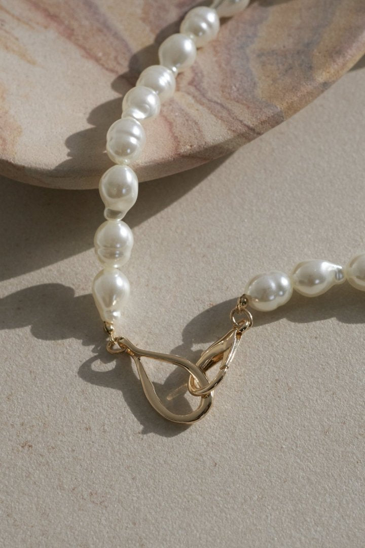 アンイーヴン パール ネックレス