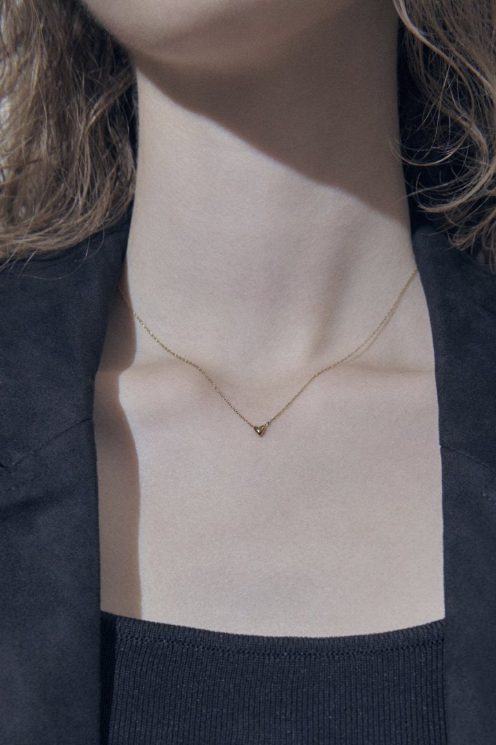 プチ ハート ステンレス ネックレス