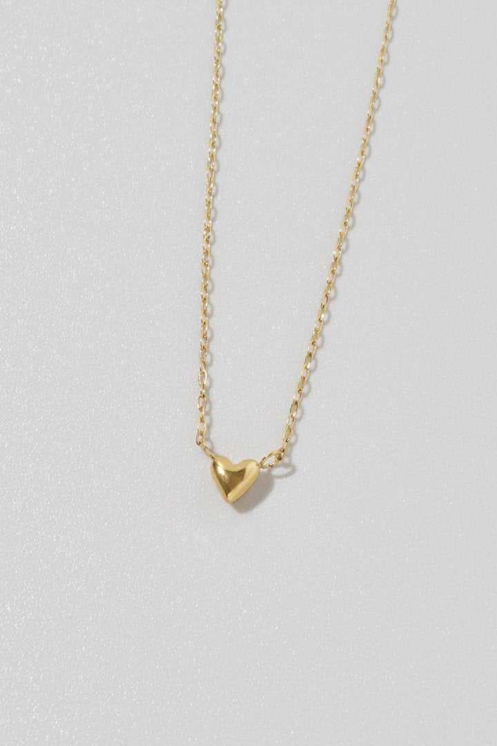 プチ ハート ステンレス ネックレス
