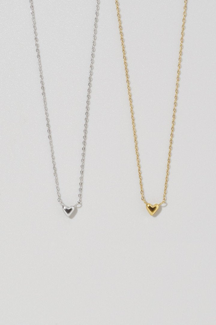 プチ ハート ステンレス ネックレス
