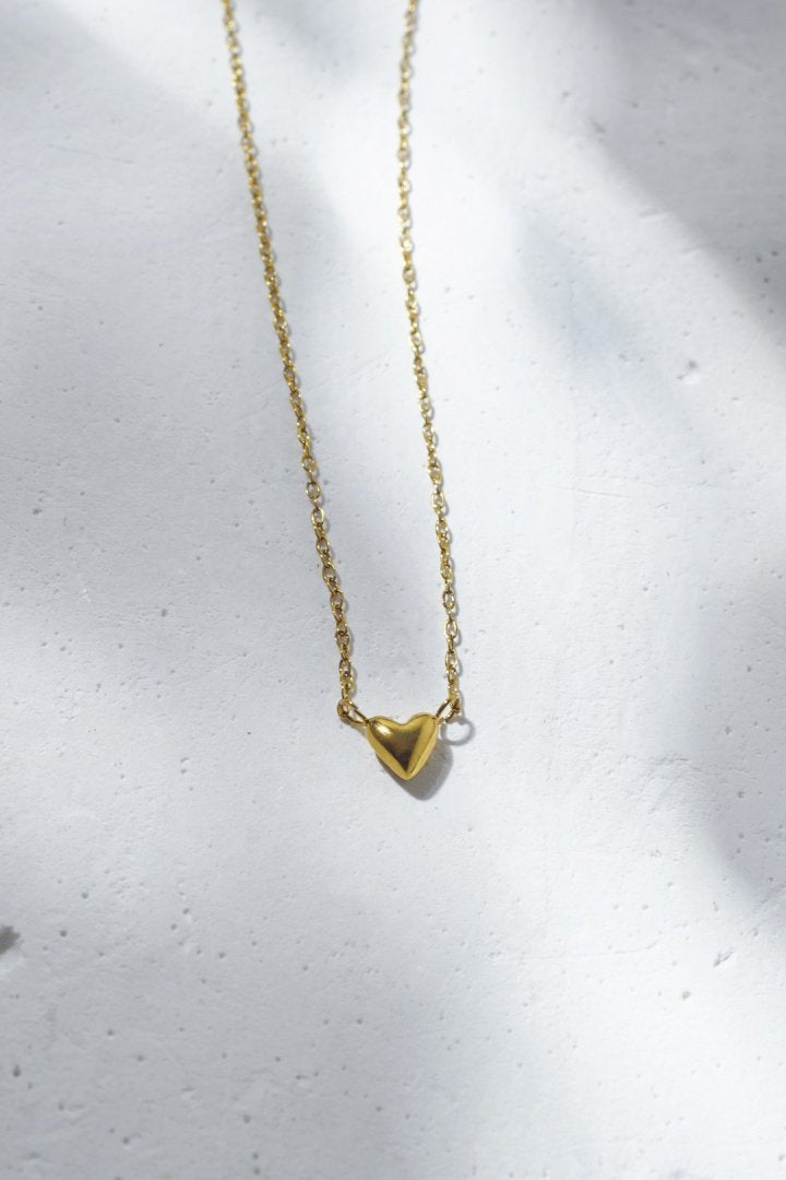 プチ ハート ステンレス ネックレス