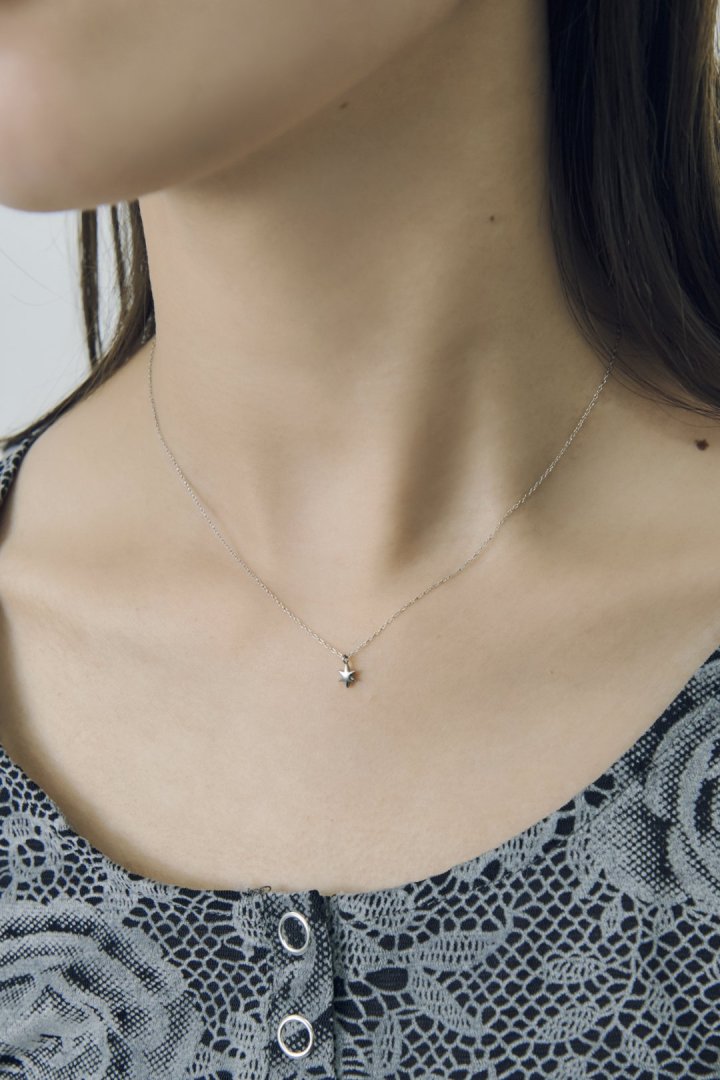 プチ アスタリスク ステンレス ネックレス