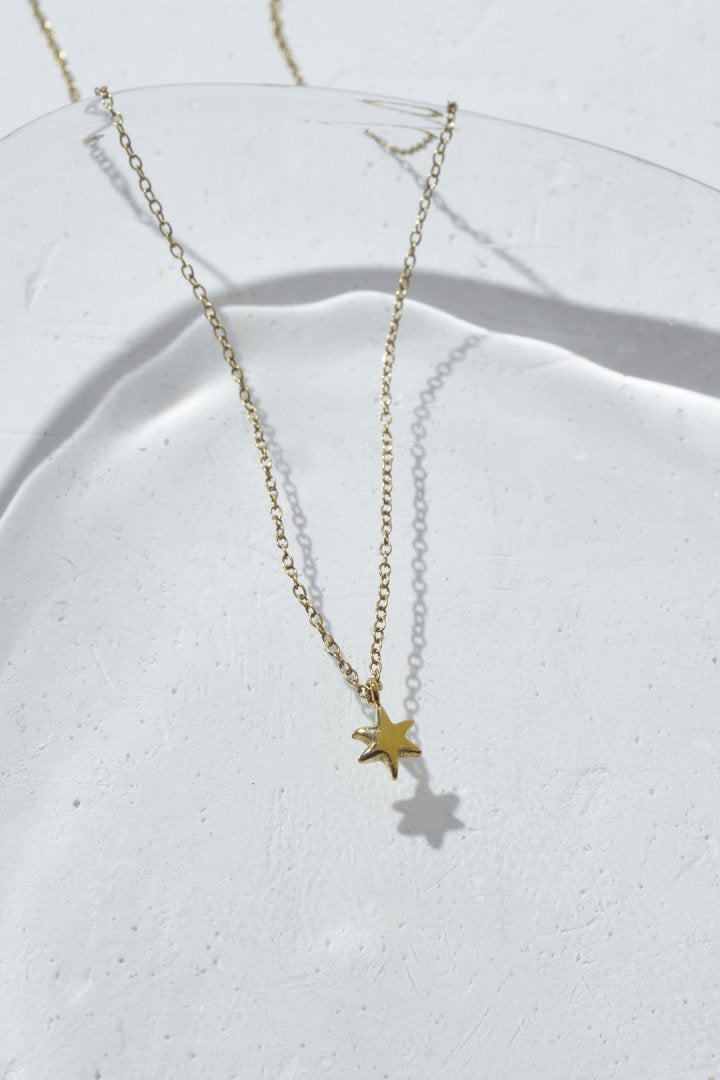 プチ アスタリスク ステンレス ネックレス