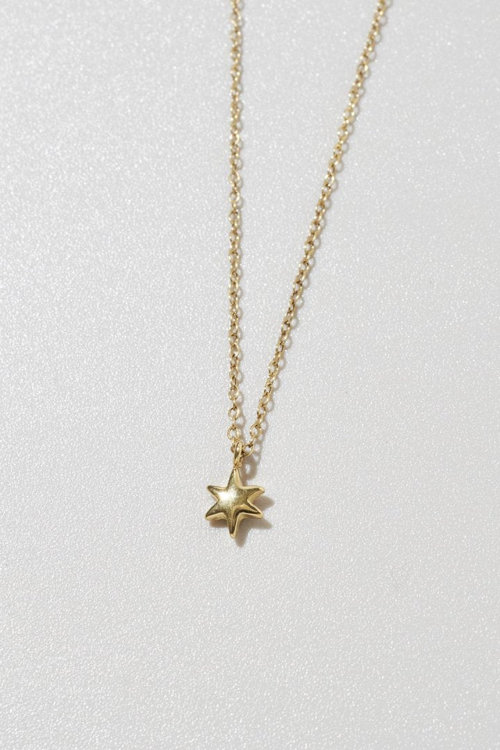 プチ アスタリスク ステンレス ネックレス