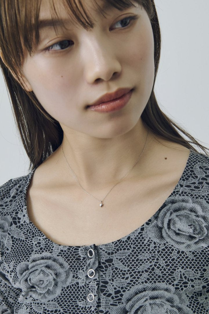 プチ アスタリスク ステンレス ネックレス