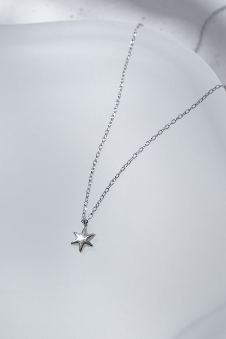 プチ アスタリスク ステンレス ネックレス