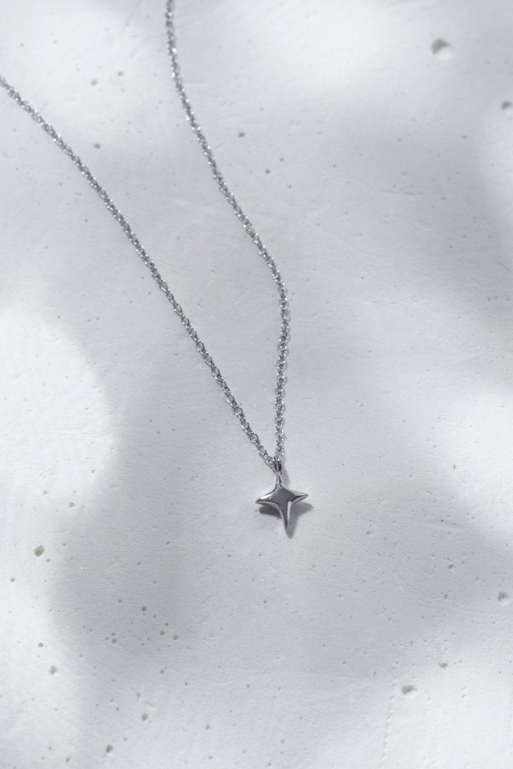 プチ トウィンクル ステンレス ネックレス