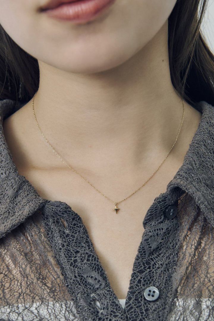 プチ トウィンクル ステンレス ネックレス