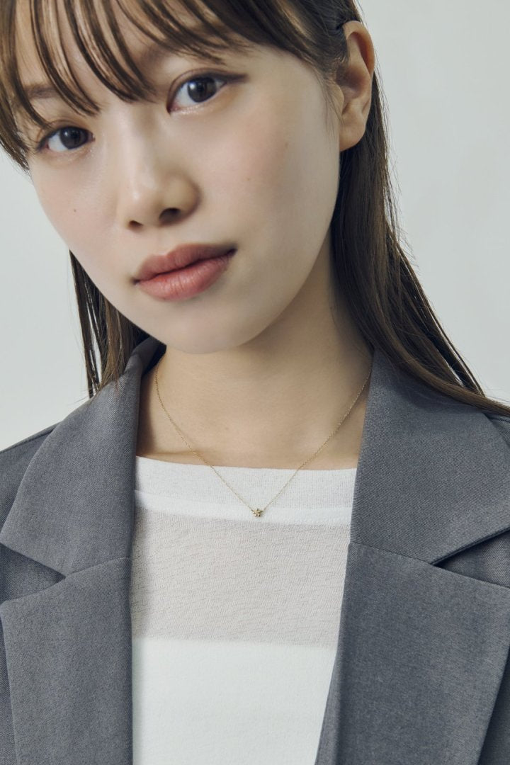 プチ フラワー ステンレス ネックレス