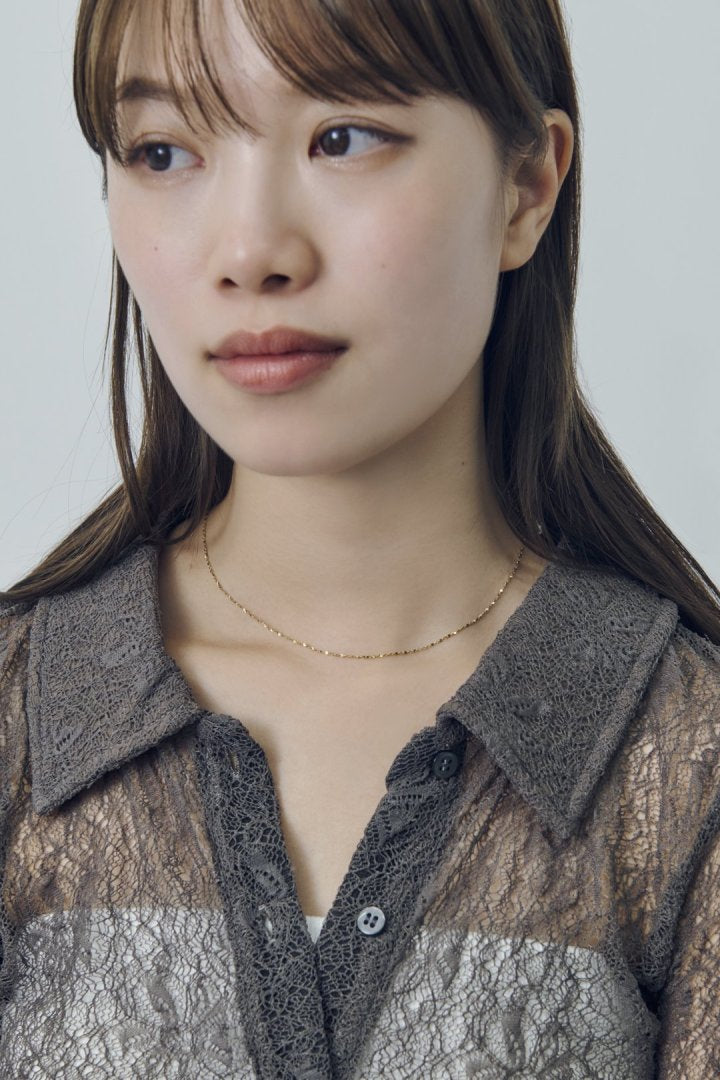 グリッター チェーン ステンレス ネックレス