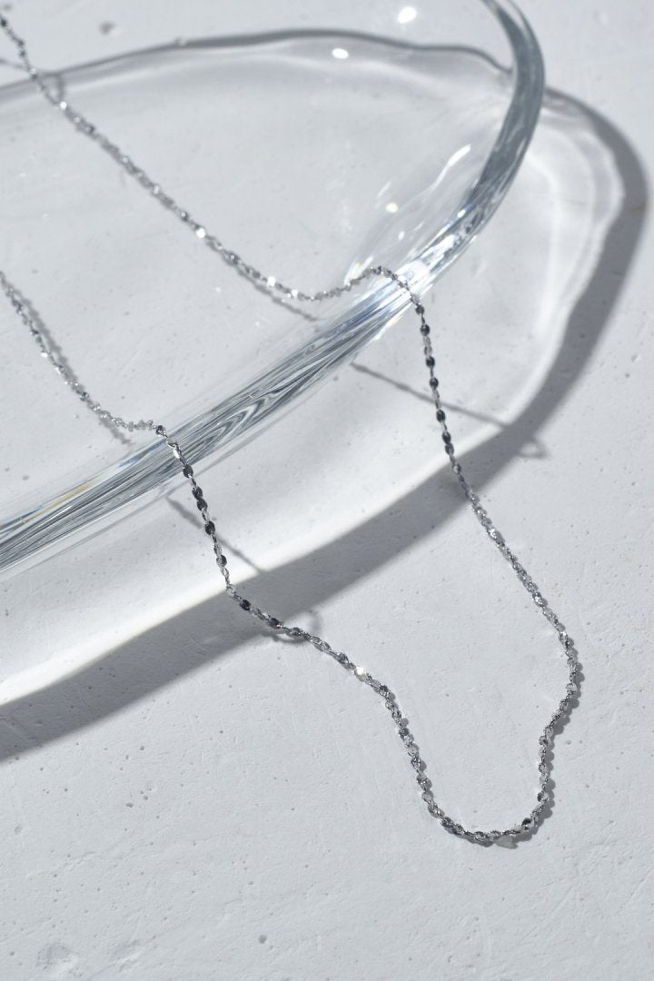 グリッター チェーン ステンレス ネックレス