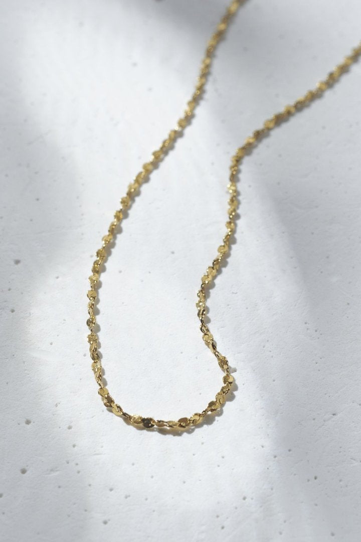 グリッター チェーン ステンレス ネックレス