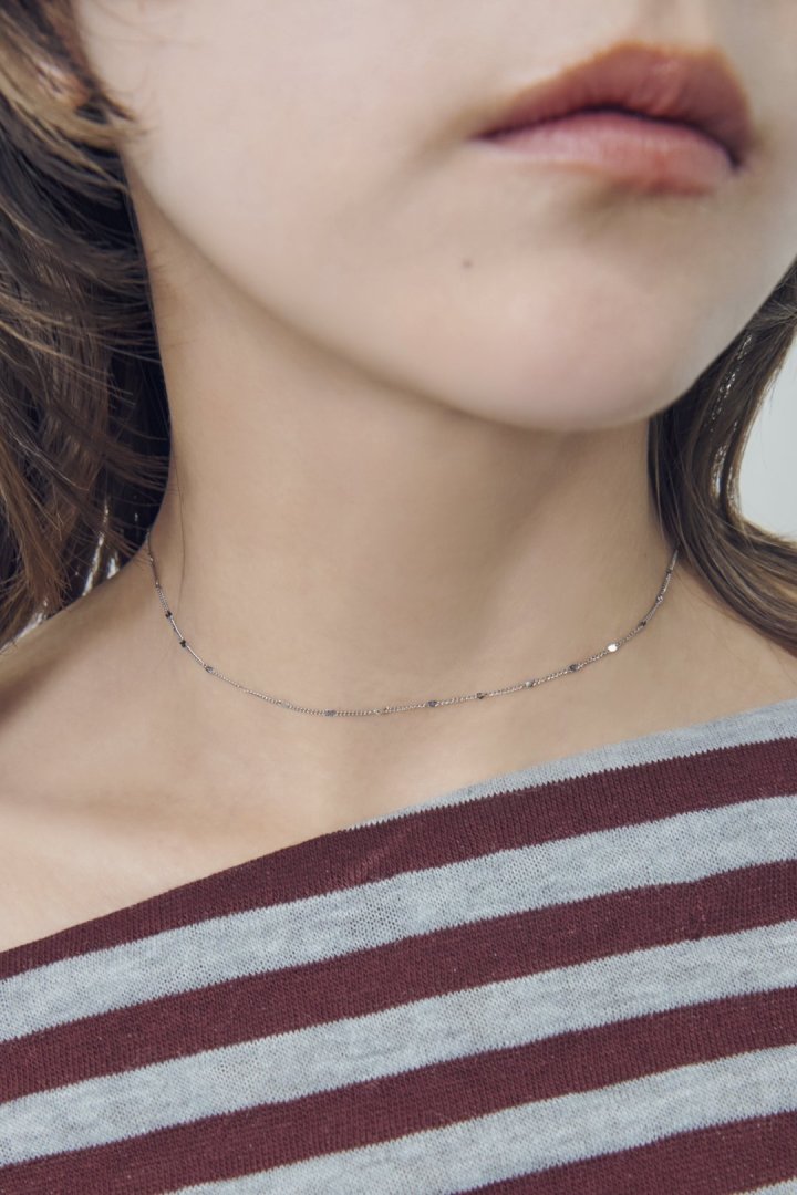 ドット チェーン ステンレス ネックレス
