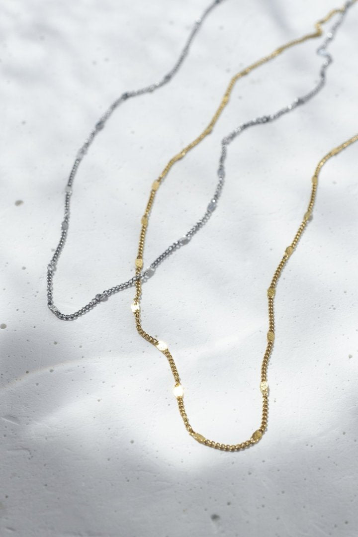 ドット チェーン ステンレス ネックレス