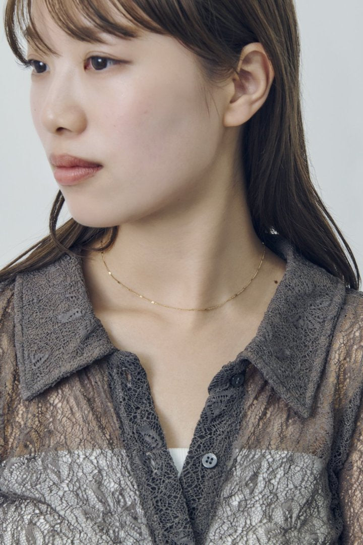 ドット チェーン ステンレス ネックレス