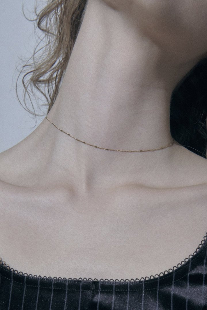 ドット チェーン ステンレス ネックレス
