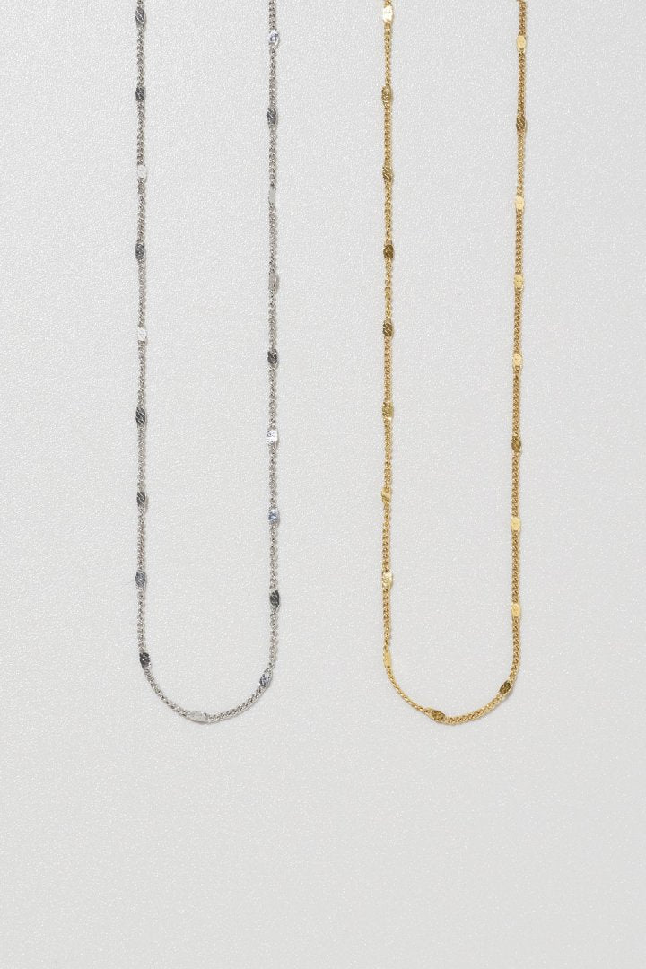 ドット チェーン ステンレス ネックレス