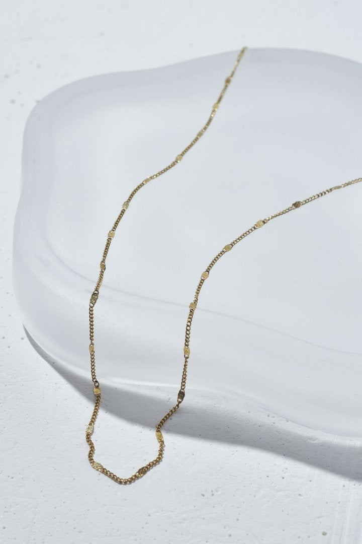 ドット チェーン ステンレス ネックレス