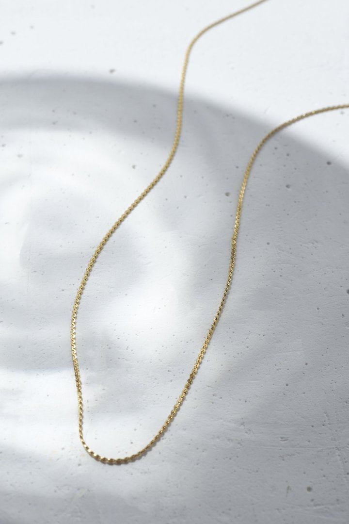 スリム チェーン ステンレス ネックレス