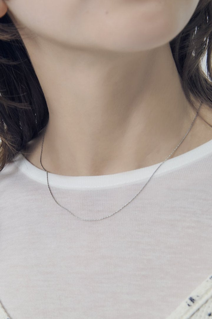 スリム チェーン ステンレス ネックレス
